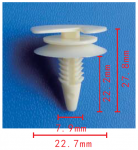 GM 3065575 клипса  7.9x22.2x22.7mm