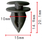 Клипса  10x14.9x15mm