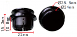 LEXUS 76923-52021 Клипса  22x10.8x28.8mm
