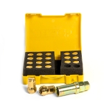 Комплект гаек 317144 GD M12X1,25 Золотой Хром высота 32 мм Конус с выступ., закр., семигранник,