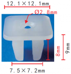 HONDA 90505-‐SD4-‐003 клипса  7.5x8x12.1mm d2.8mm