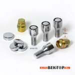 К-т секретных болтов M14X1,50X24 Хром Конус, вращ. кольцо, хром.пласт. Колпачок, 2 кл. 374093X2