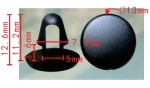 Toyota, GM 9046708004, 9046708011, 94842841, 94849113 Клипса 7.1x11.2x13 mm