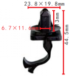Toyota 62217-33031 (TF10) Кклипса  11.6x13x23.8mm