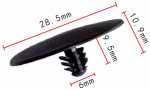 NISSAN 65846-40F00 клипса  6x9.5x28.5mm