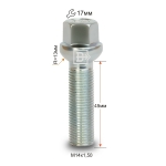 Болт M14X1,50X45 Цинк Сфера с выступом, ключ 17 мм S17D45 Z