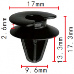 Deawoo 2240587  клипса  9.6x13.3x17mm