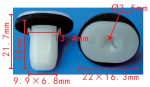 MAZDA H260-‐50-‐6K8 Клипса  9.9x20x22mm d3.5mm