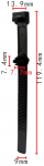MERCEDES-BENZ  001-997-42-90 клипса  7.9x7.6x13.9mm  119.4mm