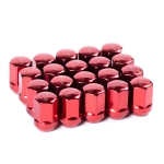 Комплект гаек M87B20 RD M12X1,25 Красный высота 32мм (комплект 20 гаек)