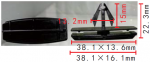GM 68039280-AA Клипса  13.5x14.9x38.3mm