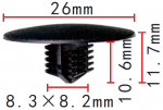 MITSUBISHI MU001282 Клипса  8.3x10.6x26mm