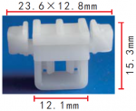 Mercedes A0019885181 клипса  23.6x12.8x15.3mm  12.1mm