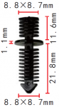 GM 495220 клипса 8.8x21.8x11.6mm