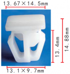 Honda 75306-SV1-A01 клипса   13.1x13.4x14.5mm