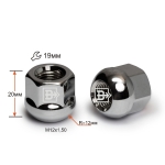 Гайка M12X1,50 Хром высота 20 мм Сфера с выступ., откр., кл.19мм R=12мм 400145 B Cr D14R Cr