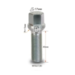 Болт M14X1,50X40 Цинк Сфера с выступом ключ 17 мм S17D40 Z