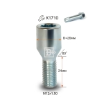 Болт M12X1,50X24 Цинк Конус, Dголовы=20мм, внутр. 10 луч. Звезда 275093 Z VST20A24 Z