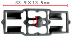 BMW 51717006757  клипса  33.9x13.9mm  6mm