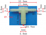 GM 1610403 коннектор  3.3x3.3x6.8mm