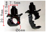Клипса  7.5x10.5mm  d6mm