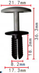 MERCEDES / VW, VAG, AUDI клипса  8.2x18.3x21.7mm