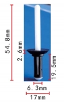 CHRYSLER  4630660 заклепка  6.3x19.5x17mm