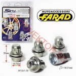 К-кт секр. гаек М12х1,50х35 П/Ш,  кл.19/21 FARAD SICU LM SYRS