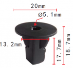 Toyota 90189-06013 клипса 13x17,5x20mm