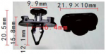 VW, VAG, AUDI 1K0837199B Клипса  6.4x12.1x21.9mm