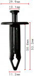GM 21077131 Клипса  11.5x50.6x29.9mm