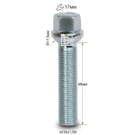Болт M14X1,50X58 Цинк Сфера с выступом ключ 17 мм S17D58 Z