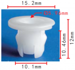 MITSUBISHI M817060, MR330556, MR444858 клипса  10.1x10.4x15.2mm  d5.9mm