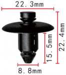 CHRYSLER  0WX68DX9AA клипса 8.8x15.5x22.3mm