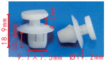 Toyota, Nissan 26398-ED000  (TF3) Клипса  9.7x10.6x19.2mm