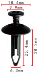 FORD B1006867569 клипса  7x26x19mm