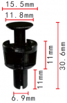 TOYOTA клипса 6.9x11x15.5mm