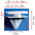 GM 11518357 клипса  13x14.4x21.3mm