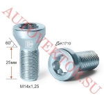 Болт 277100 SP M14X1,25X26 Цинк Конус, Dголовы=20мм, внутр. 10 луч. Звезда д/ПРОСТАВОК