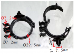 Клипса  7.5x11.2mm  d29.5mm  d7.2mm