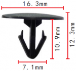 TOYOTA 90467-07096 клипса  7.1x10.9x16.3mm