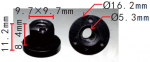 VW, VAG, AUDI N91018901 Гайка d5,3 mm  9.7x8.4x16.2mm