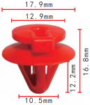 TOYOTA 90467-11111 клипса  10.5x12.2x17.9mm