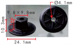 BMW 51711958025 Клипса  9.8x8.1x24.1mm  d4.1mm