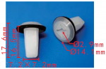 HYUNDAI 97519-22000 Клипса  7.2x16.5x14.1mm  d2.9mm