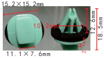GM 11569920 Клипса  10.2x12.6x15.2mm