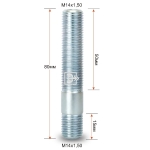 Шпилька резьбовая M14Х1,50Х80 Цинк белый, PRDD80