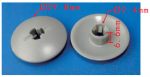 BMW 51488126849 FIAT 60524790  OPEL 107840 Клипса  9.4x6.6x29.8mm