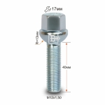 Болт M12X1,50X40 Цинк Сфера с выступом ключ 17 мм S17A40 Z