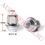 Гайка M12X1,50 FD1345 ID нерж.колп. Ford кл.19мм